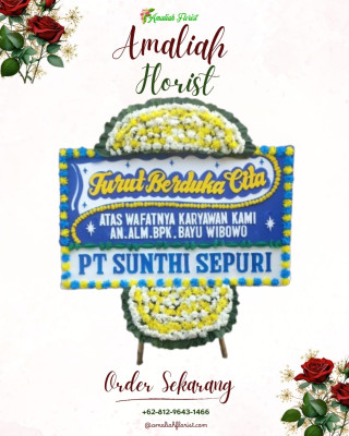 Papan Bunga Duka di Rimbo Tengah