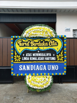 Papan Bunga Duka di Rimbo Tengah